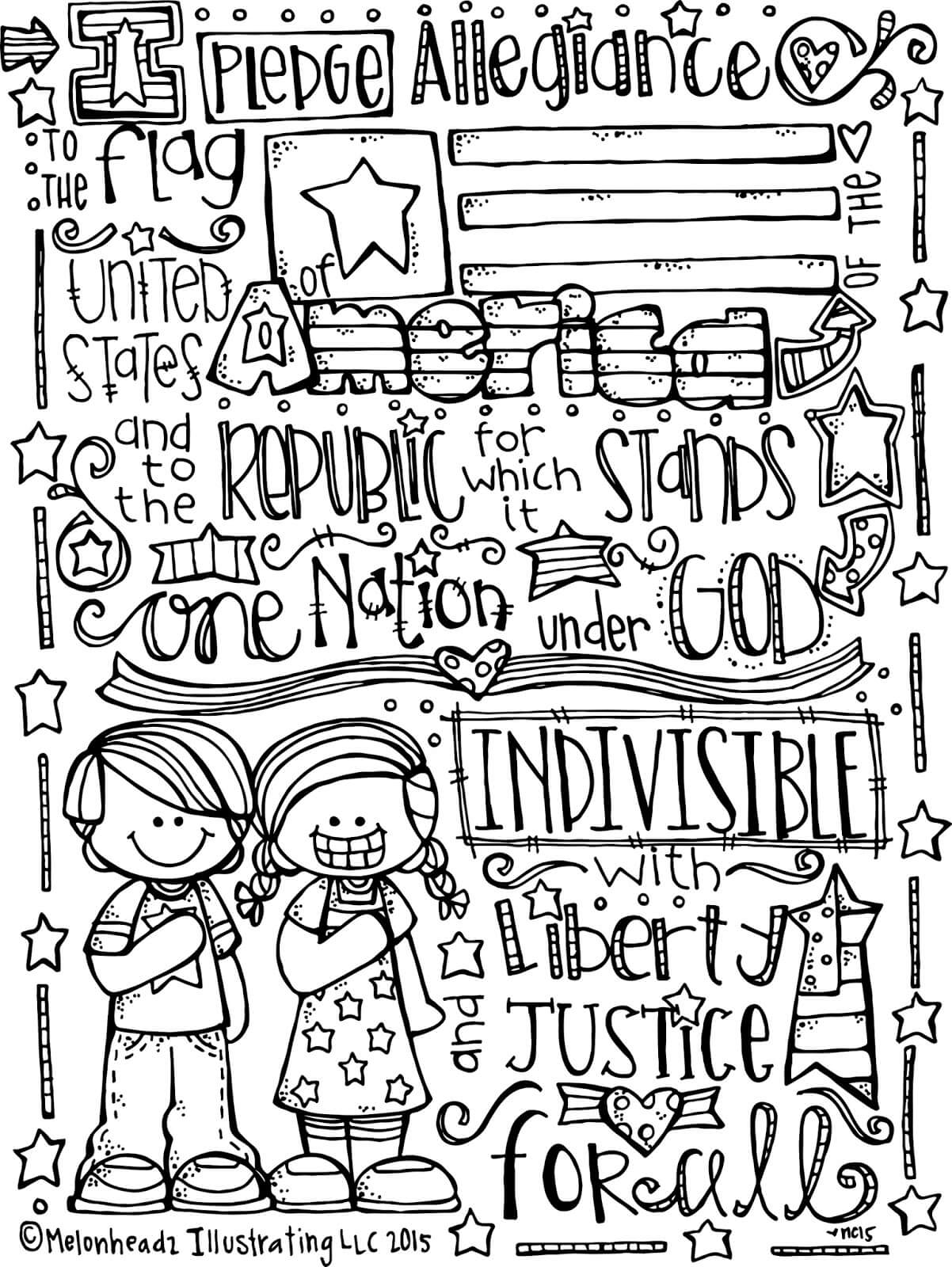 Printable independence day th of july coloring pages