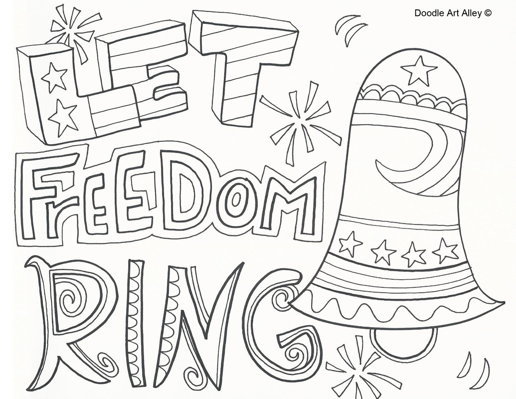 Independence day coloring pages