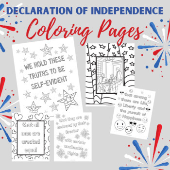 Declaration of independence coloring pages