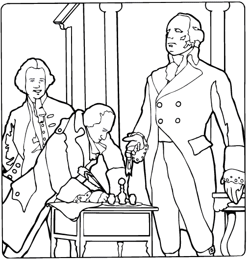 Printable july fourth coloring pages