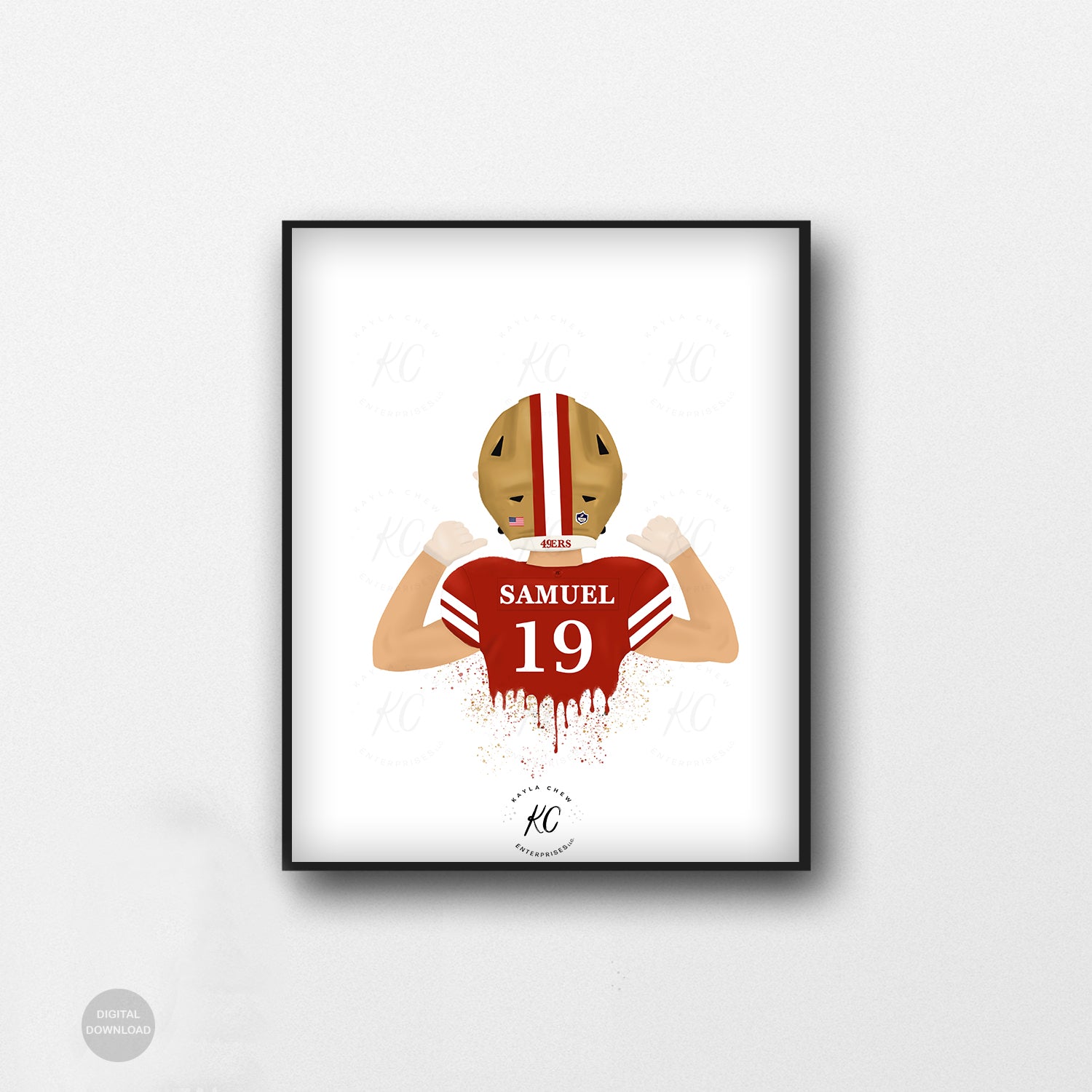 Deebo samuel niners printable art â ms supa saiyan prints