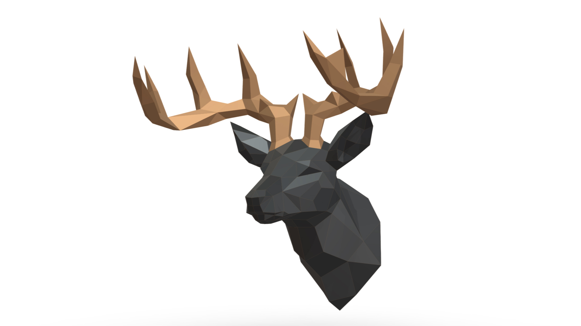 Stl file deer head trophy ðãd print model to downloadãcults