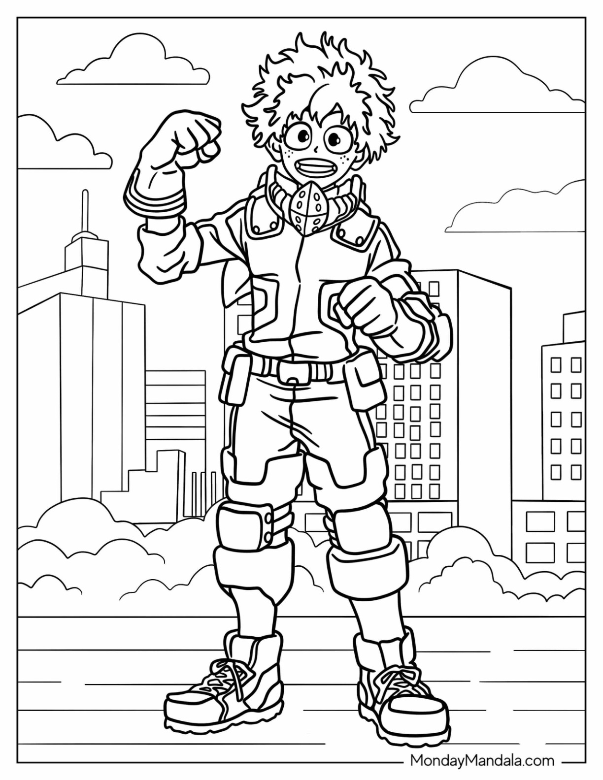 My hero academia coloring pages free pdf printables