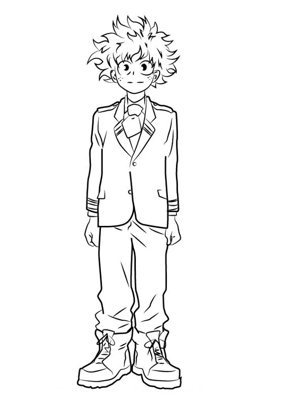 Izuku midoriya deku malvorlagen