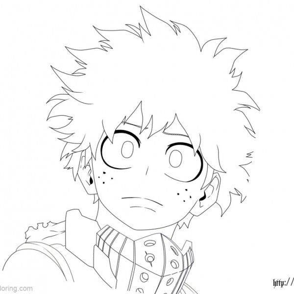 Gambar boku no hero academia coloring pages todoroki lineart by justaweirdgirl
