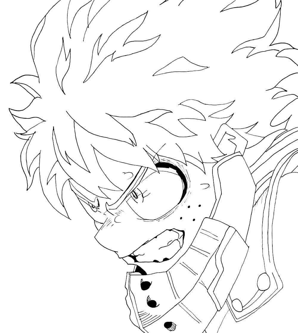 Deku coloring pages