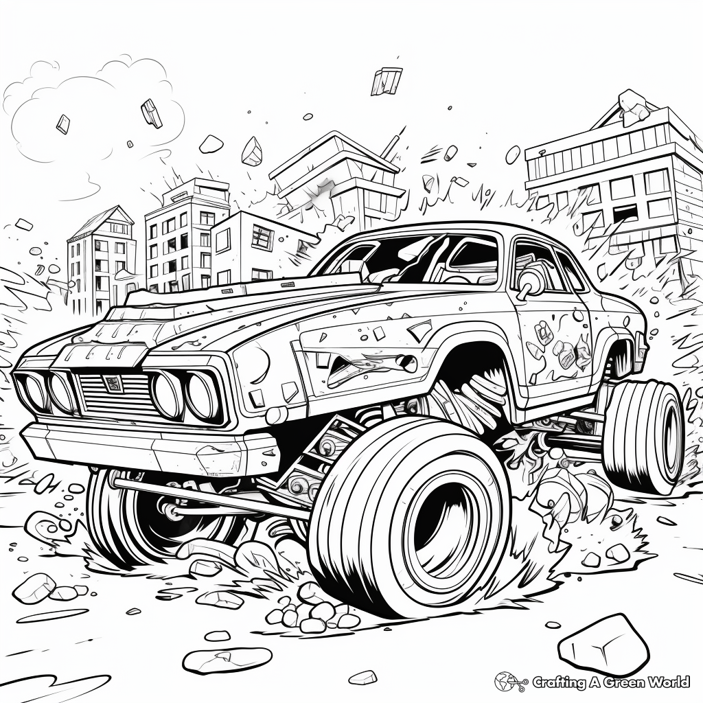 Derby car coloring pages
