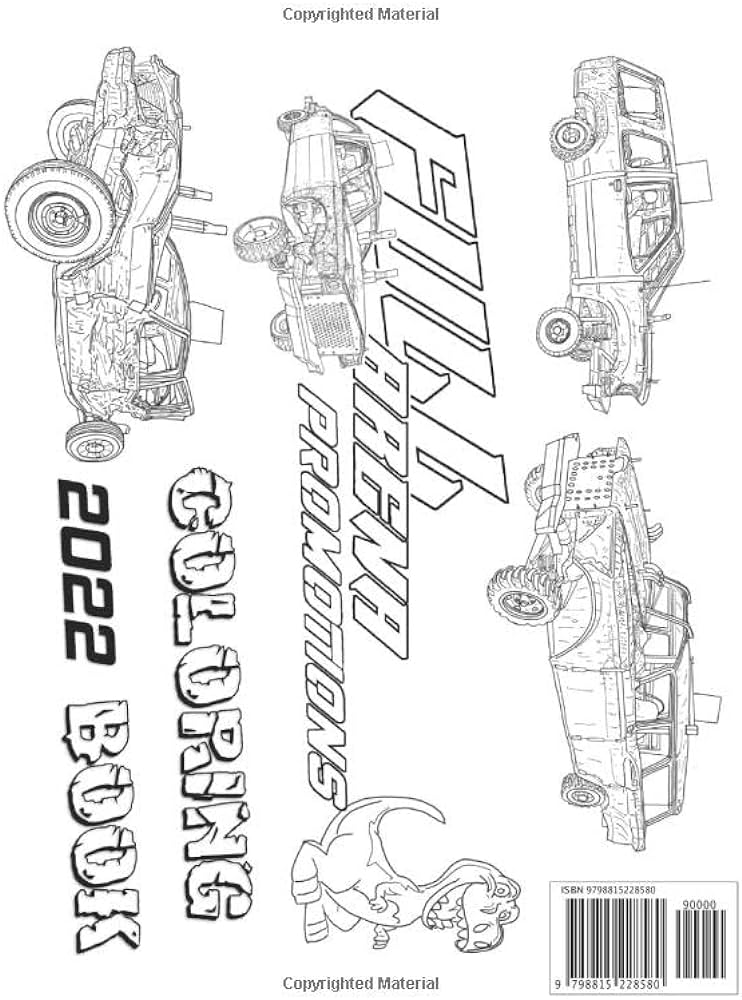 Full arena promotions demolition derby coloring book brown darrin j books