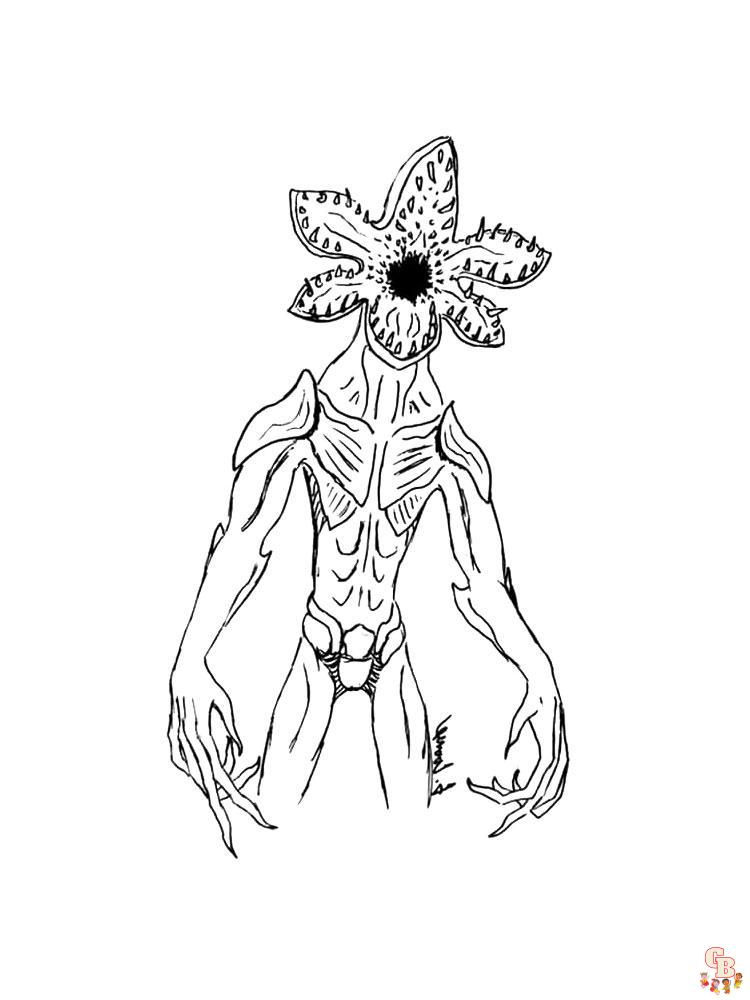 Discover the upside down with stranger things coloring pages