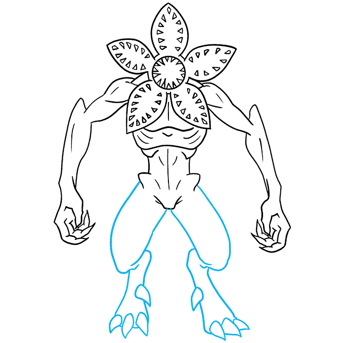 How to draw the demogorgon from stranger things