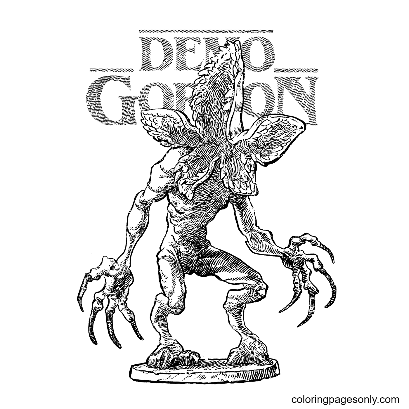 Stranger things coloring pages
