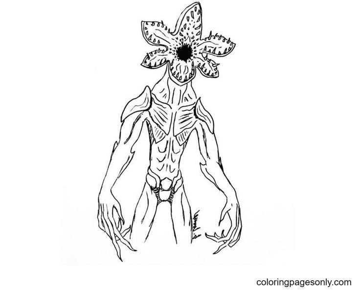 Stranger things coloring pag