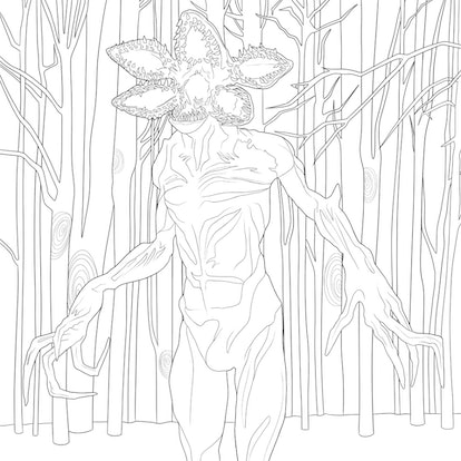 Look bodacious pages from netflixs stranger things coloring book