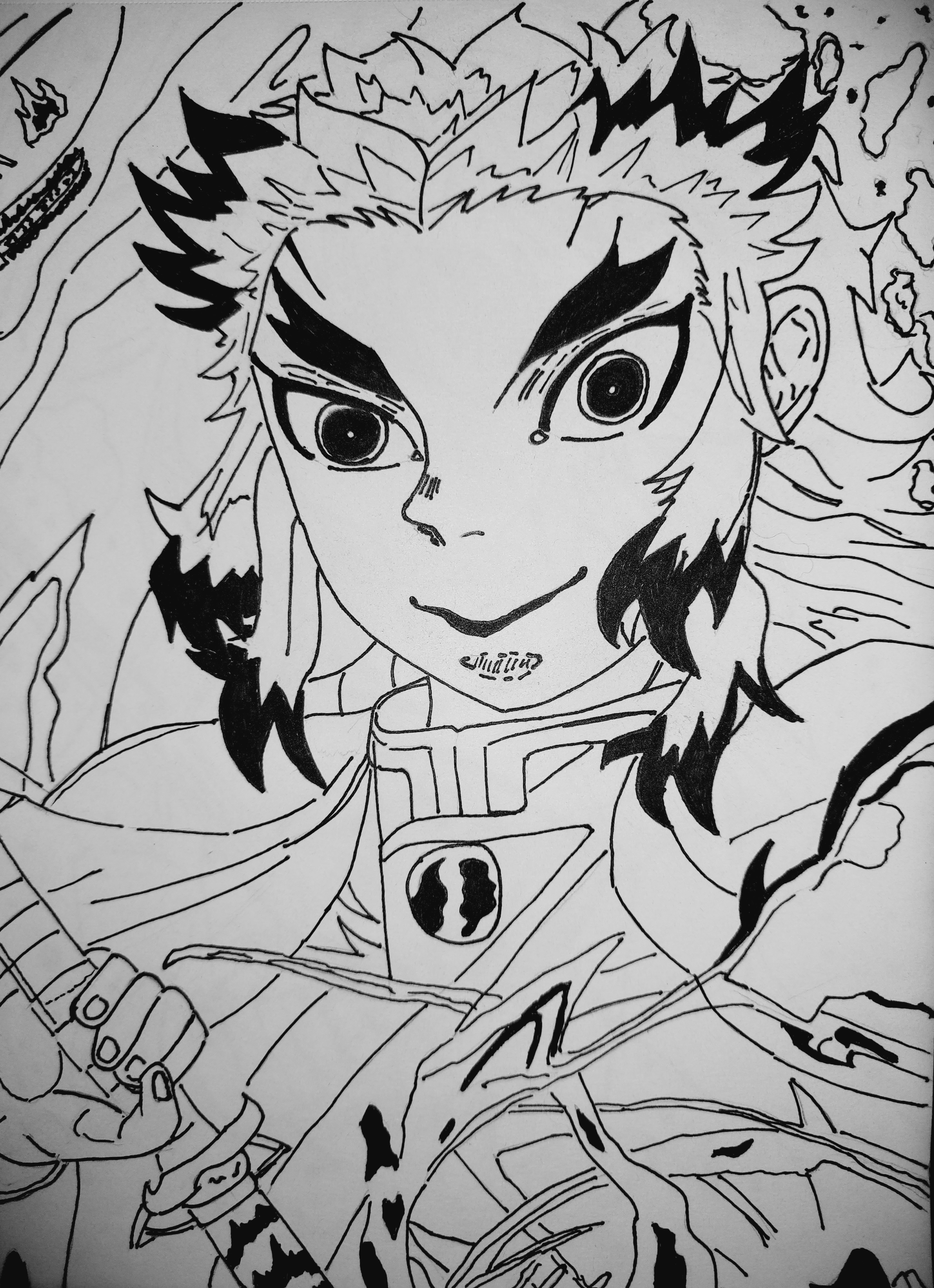 Kyojuro rengoku the flame hashira by katakikraken on