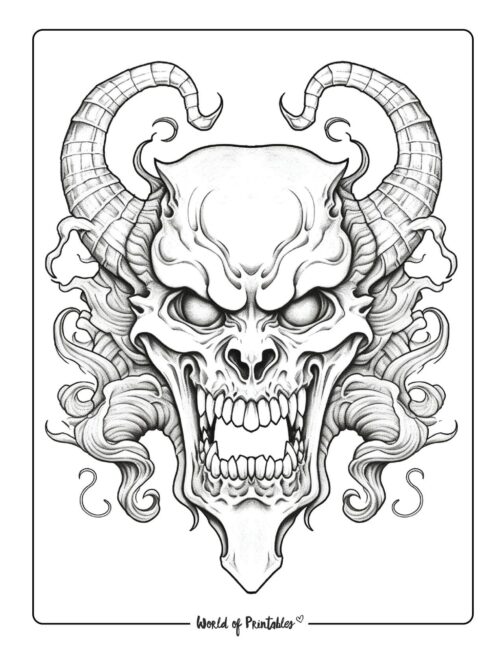 Horror coloring pages