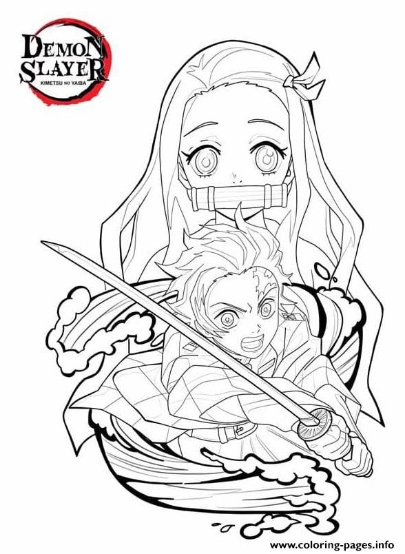 Download or print this amazing coloring page demon slayer kimetsu no yaiba demon slayer coloring page pâ anime character drawing character drawing anime sketch