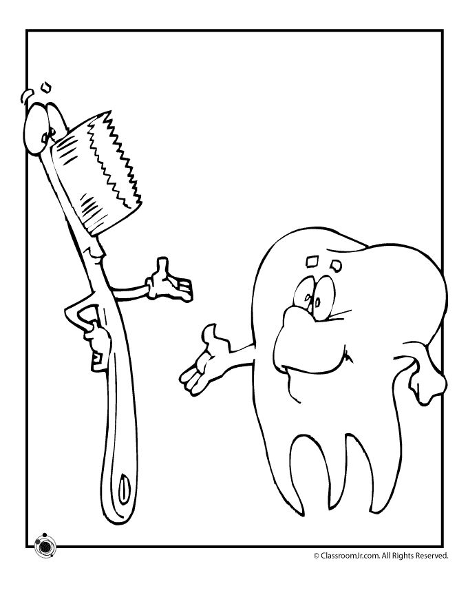 Dentist coloring pages woo jr kids activities childrens publishing coloring pages dental kids dental fun
