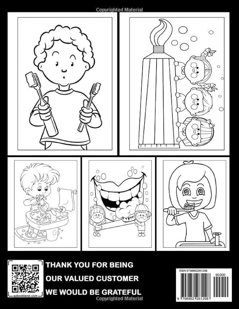 Brush teeth for kids coloring book brushing your teeth coloring pages for childrens motivational book making dentist visits and kids mouth hygiene more funny whitehead alec books