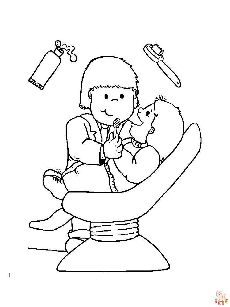 Get creative with dentist coloring pages fun and free printables