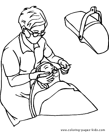 Dental health coloring pages