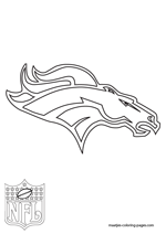 Denver broncos coloring pages