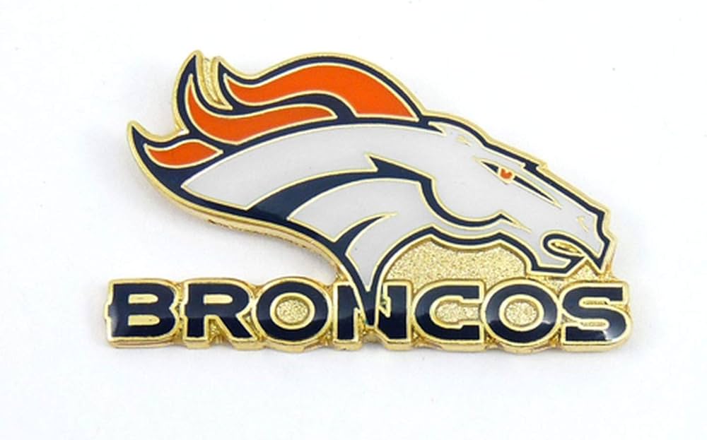 Aminco nfl denver broncos team logo pin team color nfl