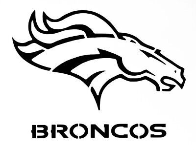 Denver broncos stencil durable reusable stencils x inch free shipping
