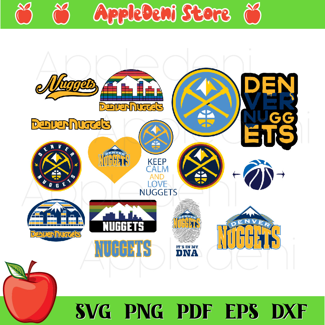 Denver nuggets vector sport svg sport basketball team svg