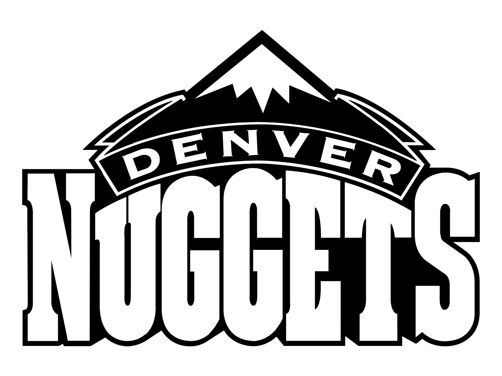 Denver nuggets logo nba vinyl del window laptop any size any color