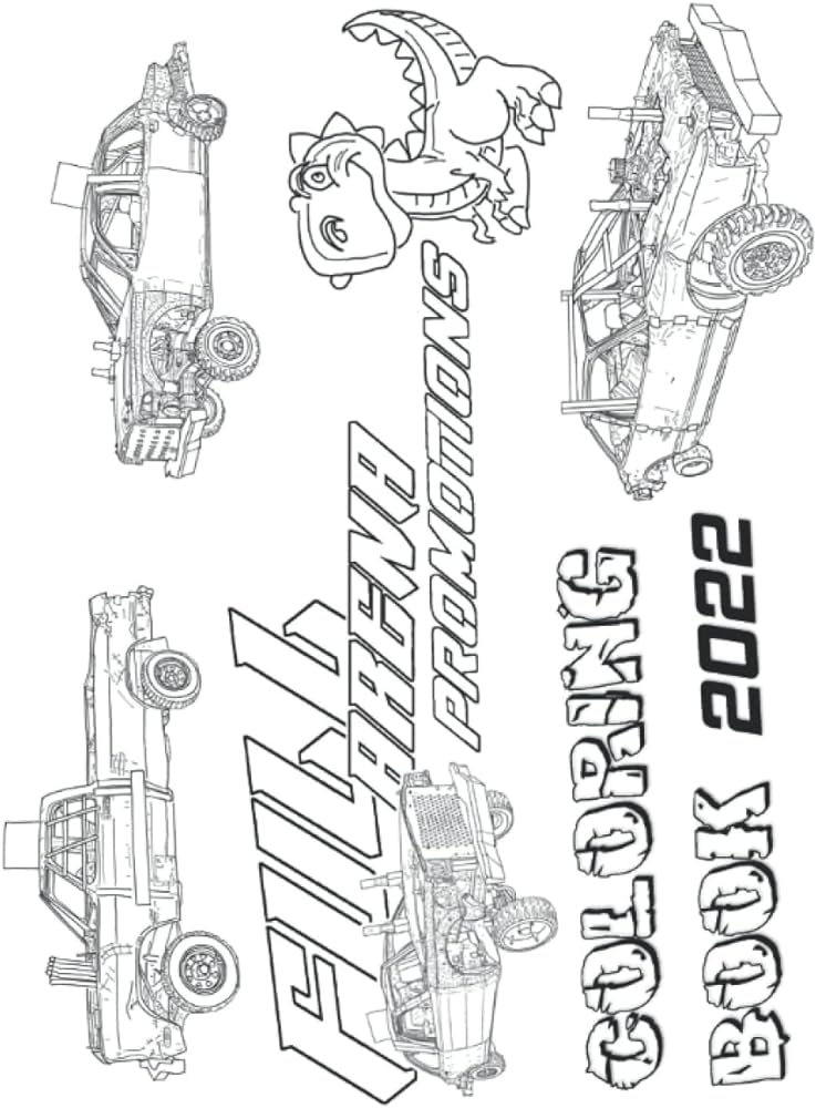 Full arena promotions demolition derby coloring book brown darrin j books