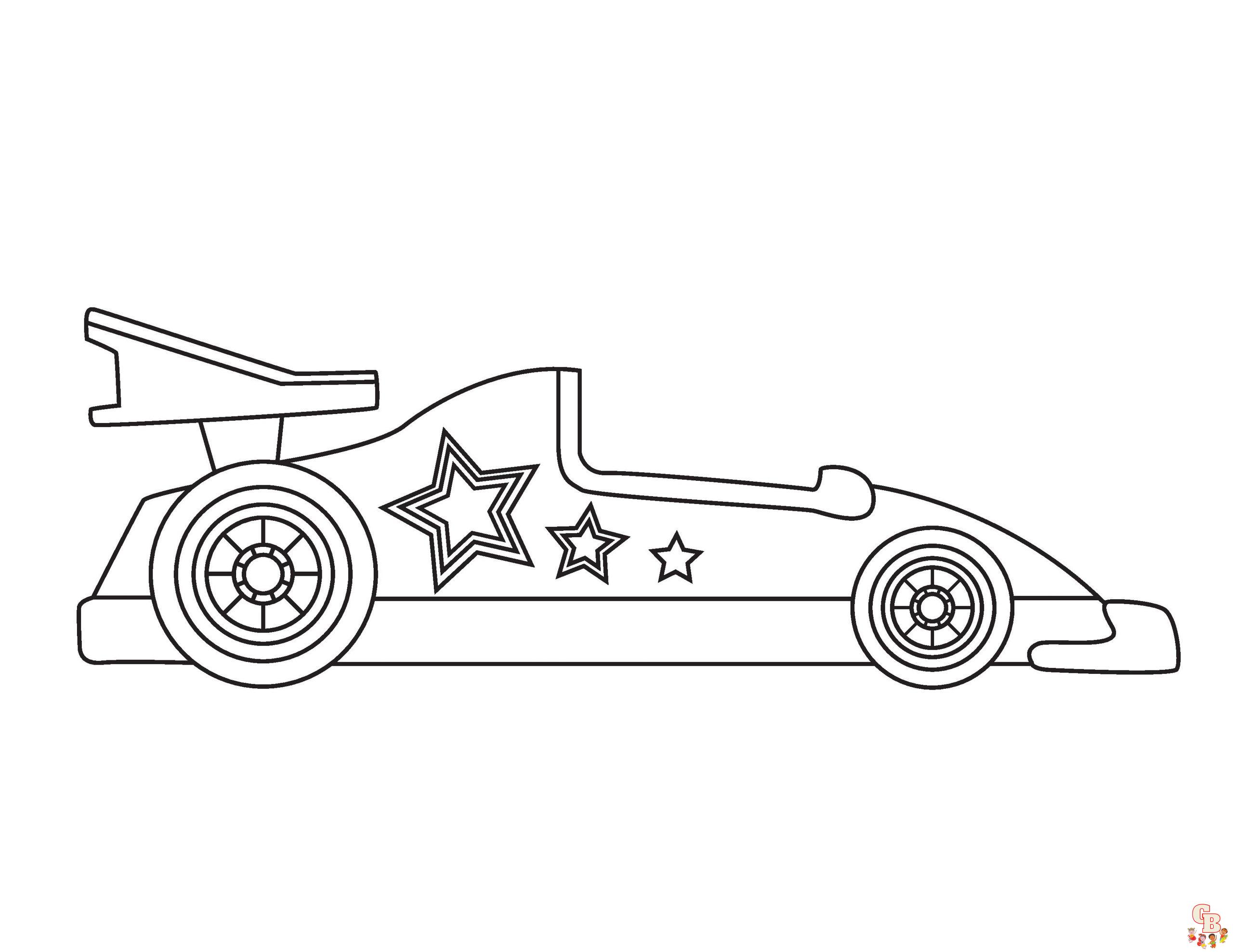 Race car coloring pages