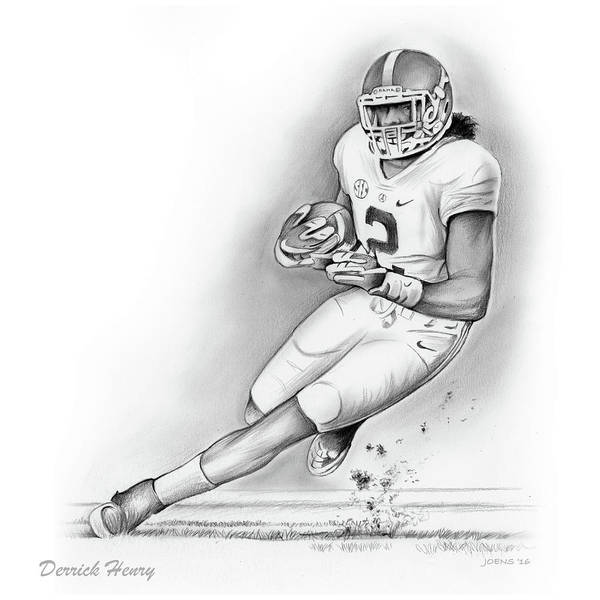 Derrick henry art print by greg joens