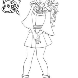 Descendants coloring pages printable for free download