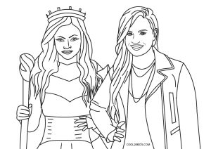 Free printable descendants coloring pages for kids
