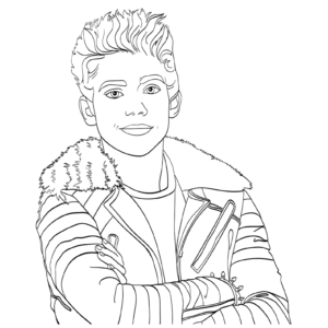 Descendants coloring pages printable for free download
