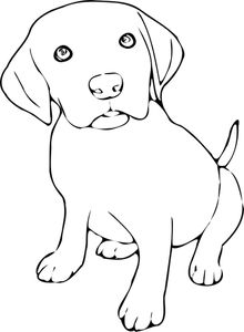 Ilustraãão em vetor de filhote de cachorro bonito pa colorir vectores de domãnio pãºblico puppy coloring pages dog coloring page dog line t