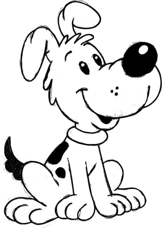 Cachorro para colorir â desenhos adorãveis para imprimir animais para colorir desenho de cachorro desenhos infantis para colorir
