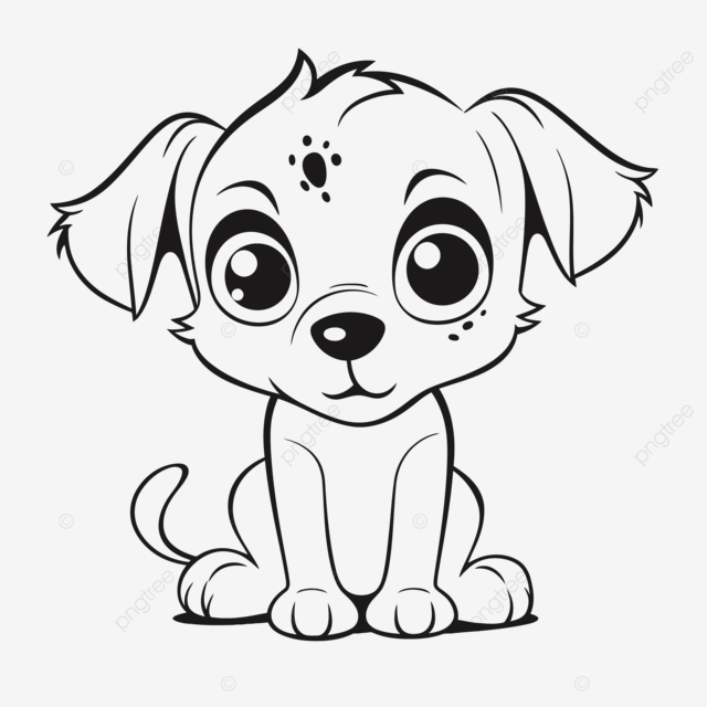 Desenho de cachorrinho fofo para imprimir pãginas colorir esboão vetor png desenho de asa desenho de cachorrinho desenho de anel imagem png e vetor para download gratuito