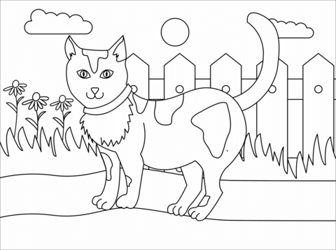 Desenho de gato para colorir desenhos para colorir e imprimir gratis