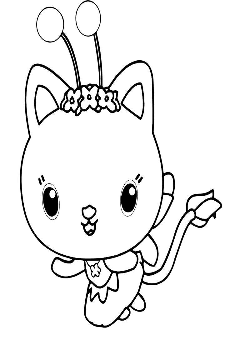 Gatos para colorir doll house cat birthday party cute coloring pages