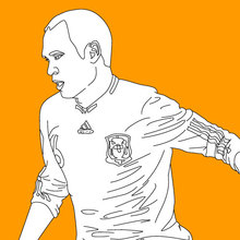 Soccer players coloring pages