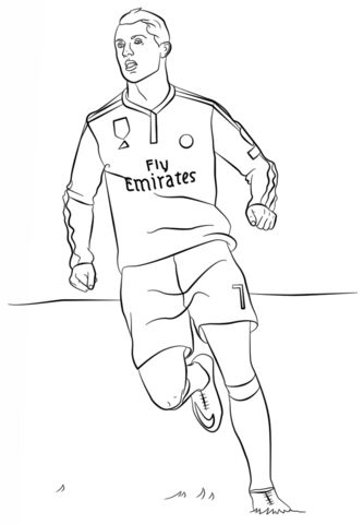Cristiano ronaldo tegninger cristiano ronaldo ronaldo football coloring pages
