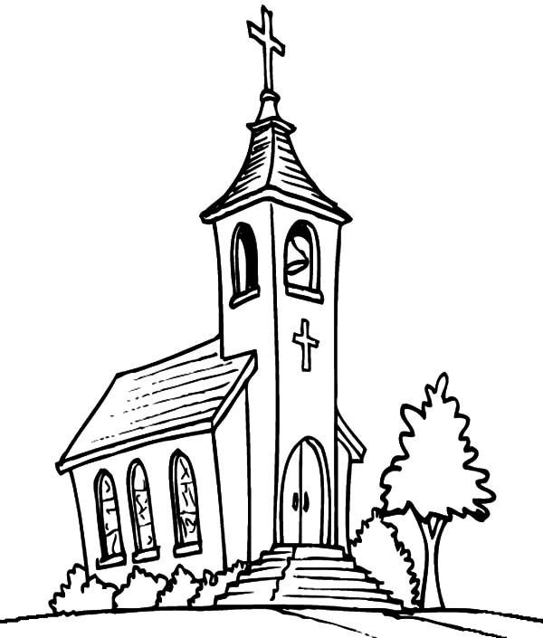 Printable coloring pages coloring pages church art online coloring pages