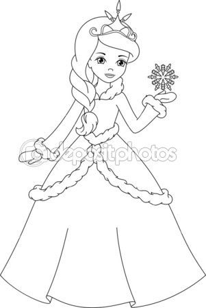 Pãgina de princesa para colorir de inverno princess coloring pages princess coloring disney princess coloring pages