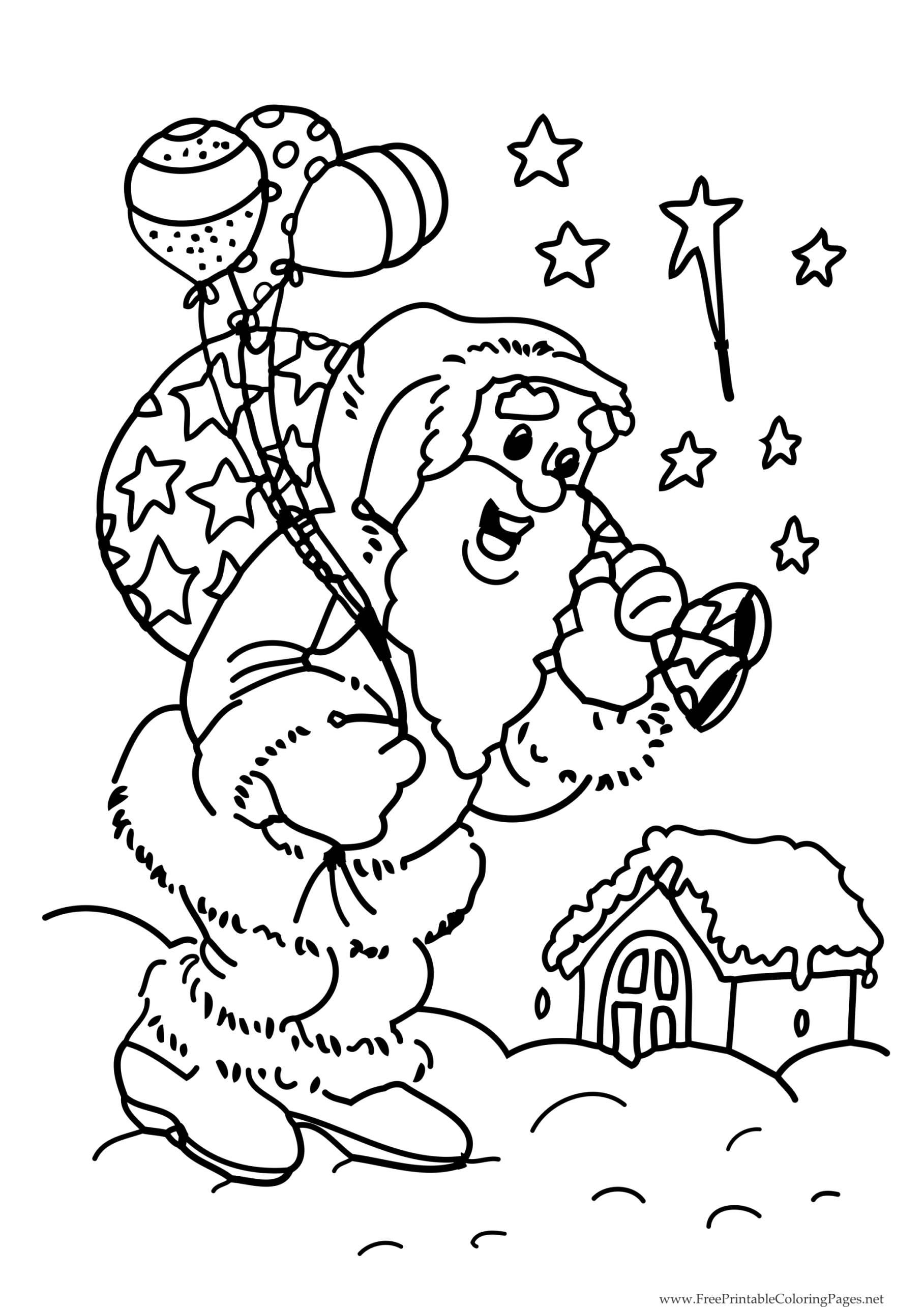 Desenhos para colorir gratuitos de natal para imprimir