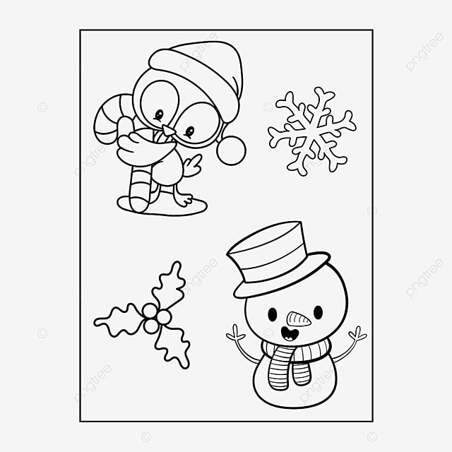 Desenho de colorir natal pãgina png desenho de natal desenho de anel desenho colorido imagem png e psd para download gratuito