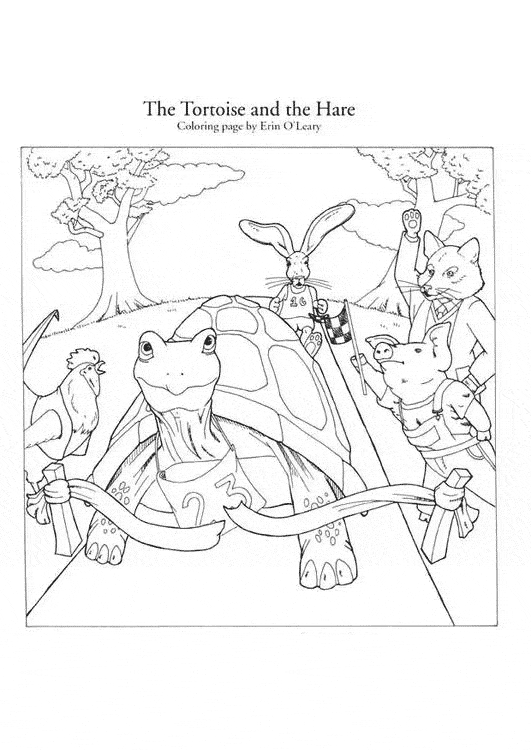 Desert tortoise coloring page