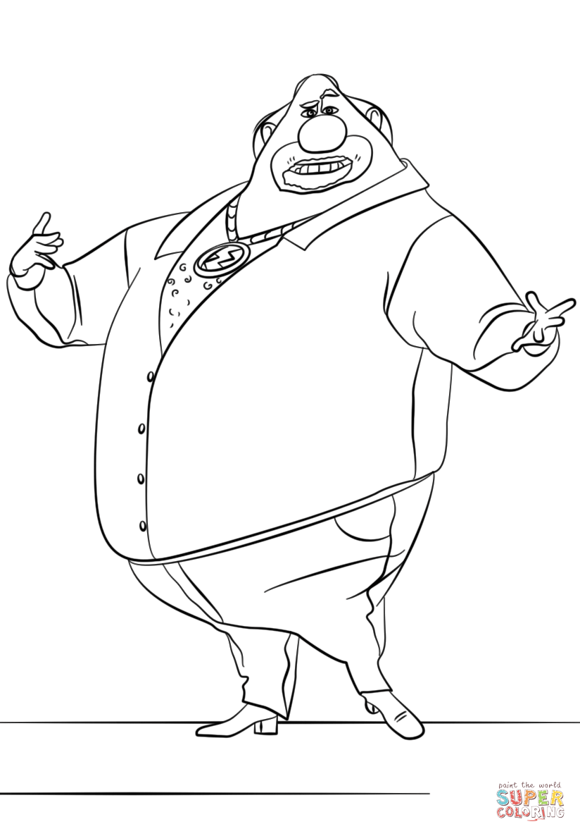 Despicable me el macho coloring page free printable coloring pages