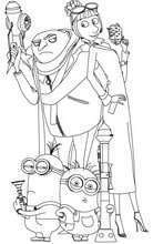 Free printable despicable me coloring pages