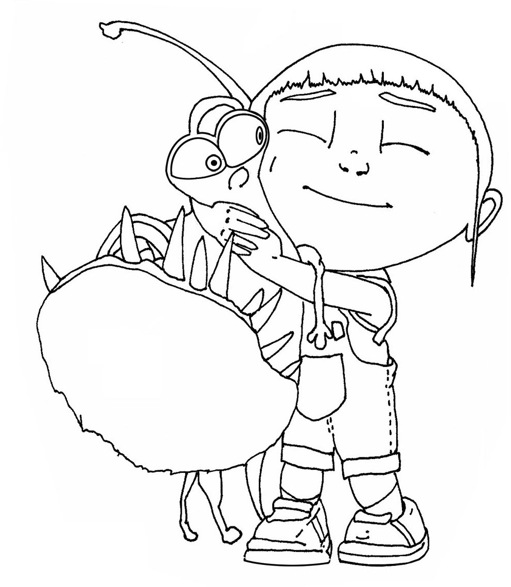 Free printable despicable me coloring pages for kids